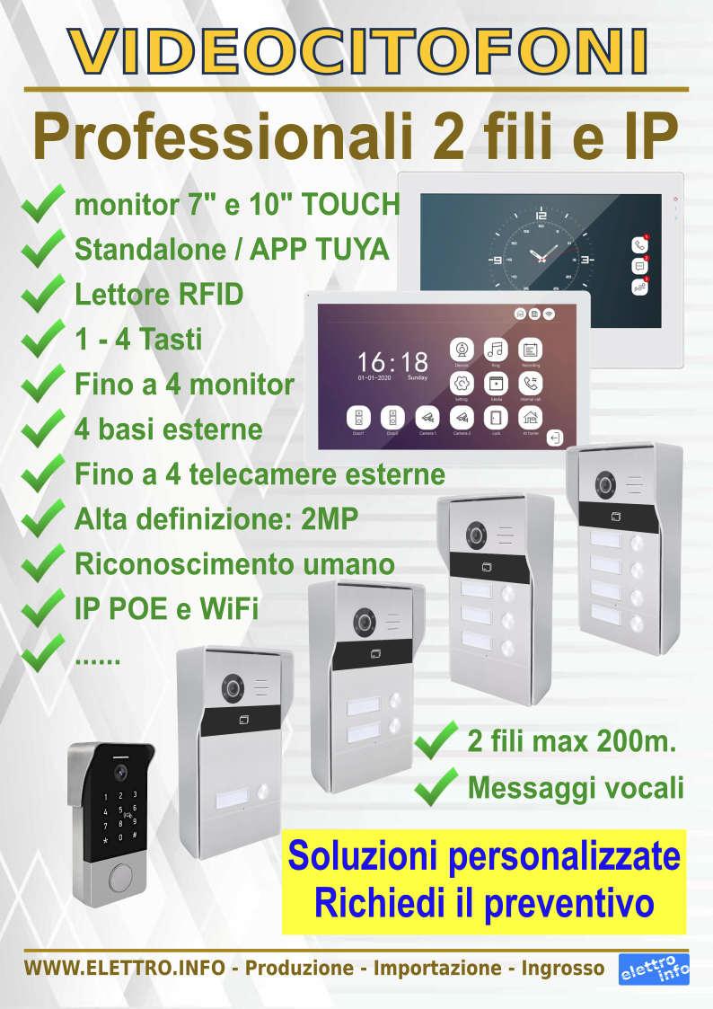 Gamma Videocitofoni IP / WiFi / 2 Fili TUYA
