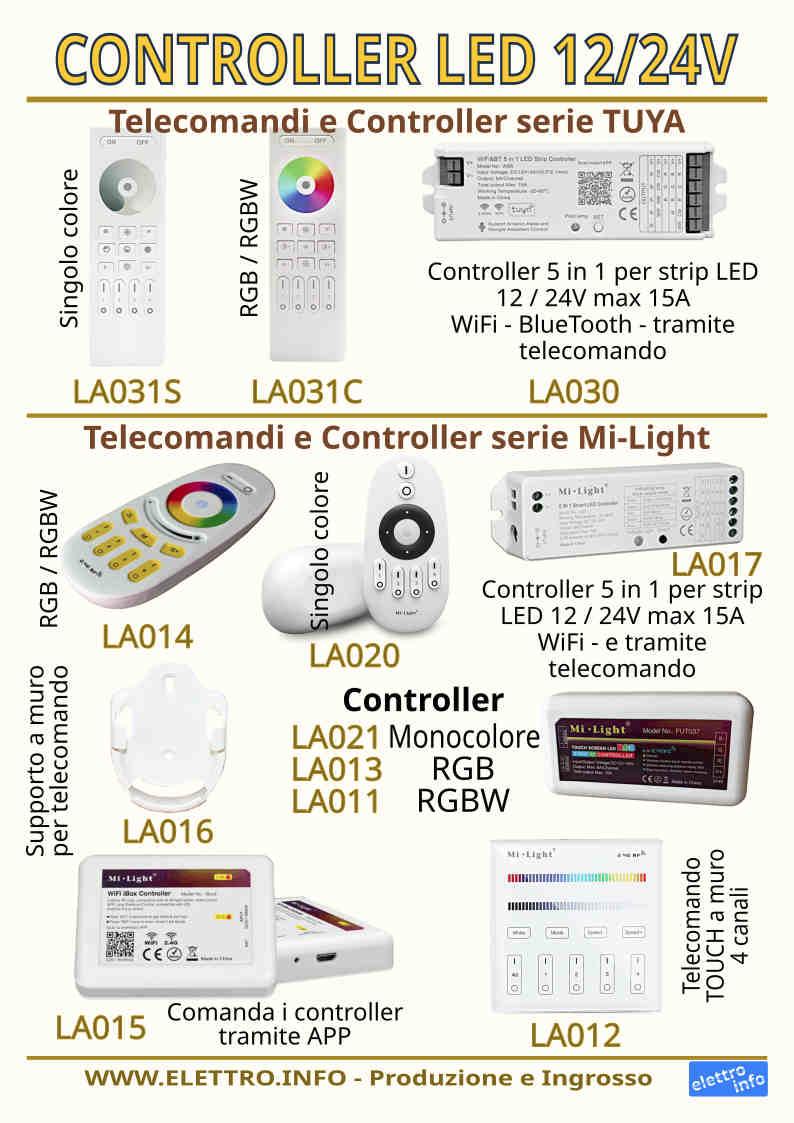 Controller Dimmer per Strip LED Tuya e MiLight