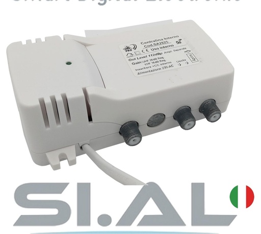 Centralino antenna TV da interno 1 ingresso / 2 uscite BIII-UHF 26dB serie PRO