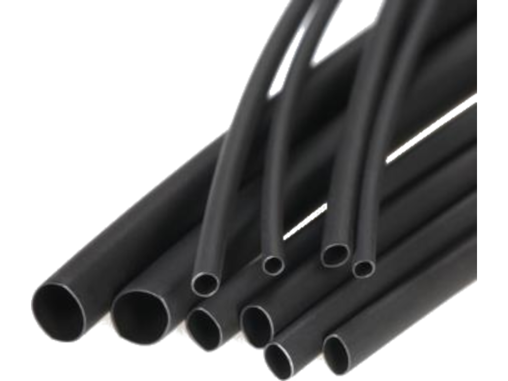 Guaina termorestringente diam. 10mm, restringimento 2:1, colore nero