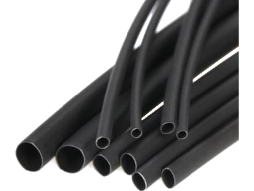 Guaina termorestringente diam. 10mm, restringimento 2:1, colore nero