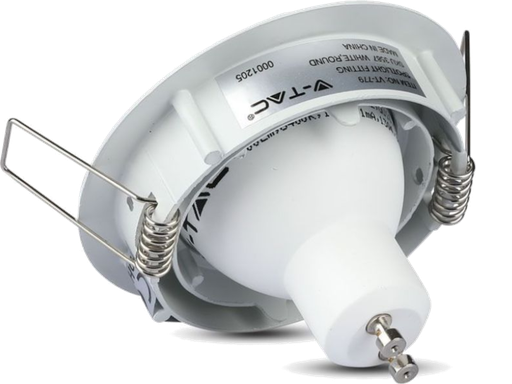 Portafaretto LED da Incasso Rotondo GU10 e GU5.3 (MR16) Colore Bianco Orientabile