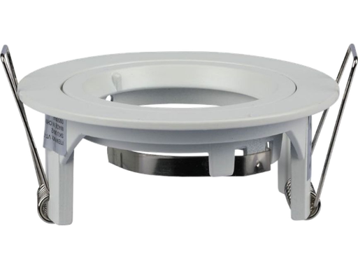 Portafaretto LED da Incasso Rotondo GU10 e GU5.3 (MR16) Colore Bianco