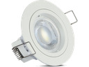 Portafaretto LED da Incasso Rotondo GU10 e GU5.3 (MR16) Colore Bianco
