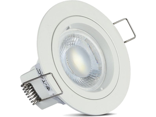 Portafaretto LED da Incasso Rotondo GU10 e GU5.3 (MR16) Colore Bianco