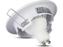 Portafaretto LED da Incasso Rotondo GU10 e GU5.3 (MR16) Colore Bianco Orientabile - Foro 74mm