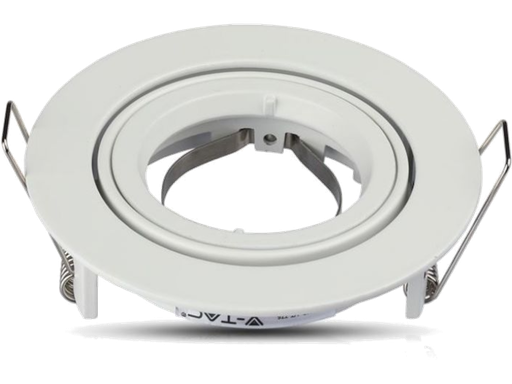 Portafaretto LED da Incasso Rotondo GU10 e GU5.3 (MR16) Colore Bianco Orientabile - Foro 85mm