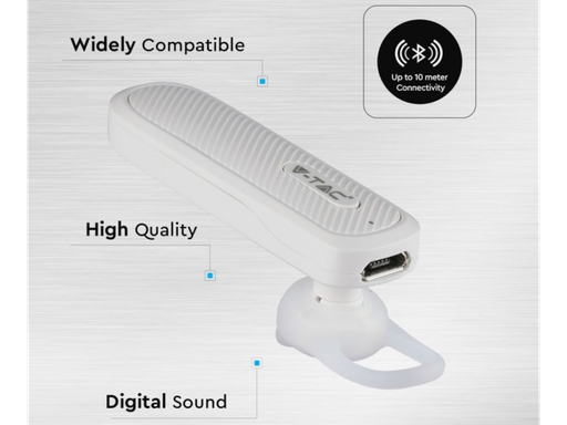 Auricolare Bluetooth 70mAh Colore Bianco