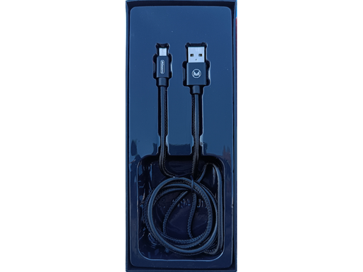 Cavo dati USB - MICRO USB (Android) - Lunghezza 1 metro - Colore Nero - Finto cuoio