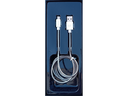 Cavo per Smartphone Android USB - MICRO USB colore Argento in metallo che non si attorcilia - Lunghezza 1 metro - Alta corrente e ricarica rapida