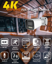 Telecamera Bullet IP 4MP FULL COLOR 2.8 POE HTML5 + Audio a 2 vie - In metallo