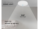 Plafoniera LED Chip Samsung Rotonda 15W 120LM/W Colore Bianco 3000K IP44
