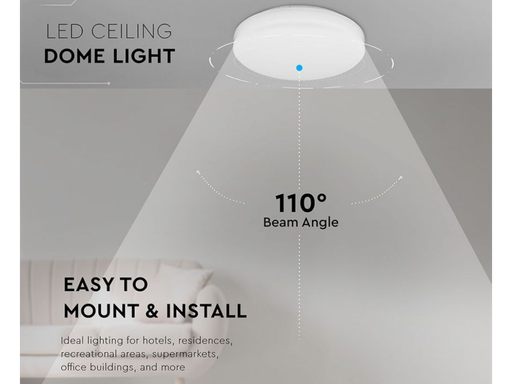 Plafoniera LED Chip Samsung Rotonda 15W 120LM/W Colore Bianco 3000K IP44