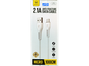 Cavetto dati USB - Micro USB - Lunghezza 1 metro - Colore Bianco - Alta corrente 2.1A - Confezione