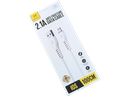 Cavetto dati USB - IOS - Lunghezza 1 metro - Colore Bianco - Alta corrente 2.1A - Confezione