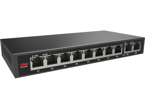 Foto Switch 10 porte GIGABIT di cui 8 POE - ONV