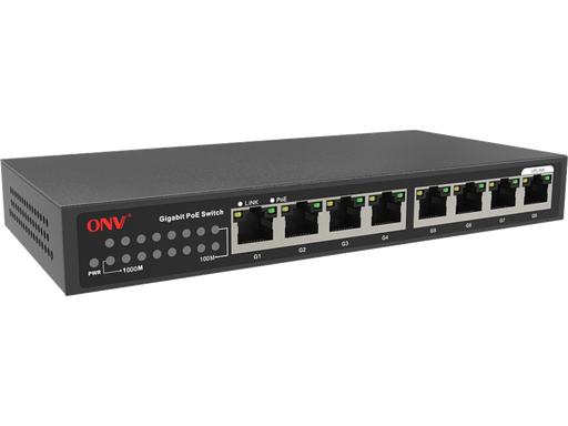 Foto Switch 8 porte GIGABIT di cui 7 POE - ONV