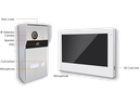 Funzionalità Kit Videocitofono TCP/IP completo di Monitor 7" IPS Touch Bianco + Unità esterna con 1 tasto con lettore RFID compatibile TUYA