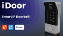 Unità esterna per Videocitofono TCP/IP  con 1 tasto e con lettore RFID compatibile TUYA
