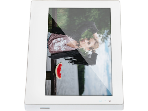 Monitor videocitofono 2 FILI 7" BIANCO IPS Touch - Vista ingresso TF card