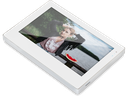 Elegante Monitor videocitofono 2 FILI 7" BIANCO IPS Touch