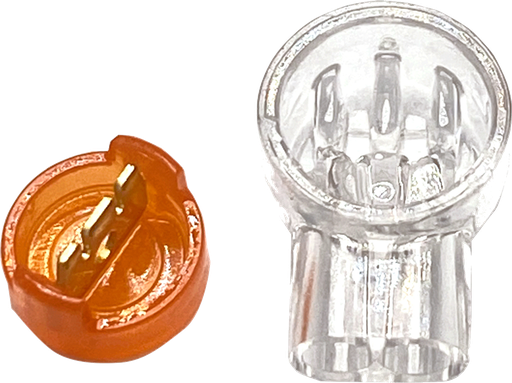 Vista interna connettore di giunzione Rapido per cavi con diametro 0.4 - 0.9mm - Ideale per cavo Cat.5e / Cat.6 / Cat.7 - Sacchetto da 200pz