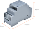 Alimentatore DIN 24V 3A Dimensioni