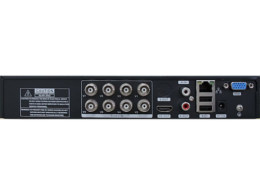 Retro Videoregistratore digitale H265 IBRIDO 8 ingressi BNC 8x5MP
