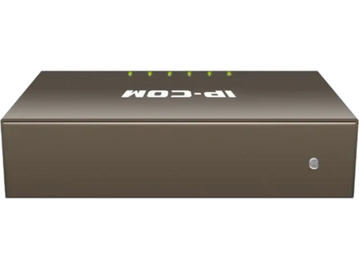 Switch Ethernet Lan GIGABIT 5 porte in metallo IP-COM anteriore