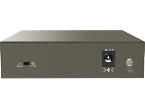 Switch Gigabit 5 Porte con 4 PoE+ (63W) | IP-COM G1105P-4-63W Posteriore