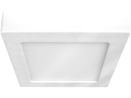 Vista Pannello LED Quadrato 170x170mm Plafoniera Slim Superficie Bianca - Luce naturale 4000K