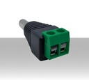 Connettore DC maschio  2 poli a morsetti per Telecamere e strisce LED