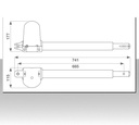 Motore per cancello battente 400 kg. STAR KIT completo apertura 2 ante