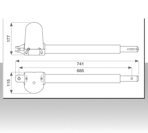 Motore per cancello battente 400 kg. STAR KIT completo apertura 2 ante