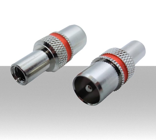 Connettore IEC maschio avvitabile per cavo antenna TV da 5.0mm  PACK 50pz.