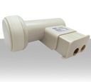 Lnb 2 uscite universali legacy illuminatore TWIN per parabola satellitare offset universale MITAN SLB01