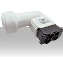 Lnb 4 uscite per multiswitch HV-HV illuminatore per impianti centralizzati  TV MITAN SLC03