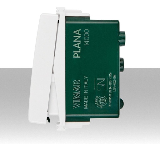 Interruttore unipolare Vimar 1P 10AX bianco 10A 250V Plana 14000