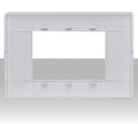 Placca 3 moduli vimar bianco Plana 14653.01