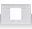 Placca 2 moduli vimar bianco Plana 14652.01