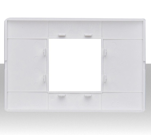Placca 2 moduli vimar bianco Plana 14652.01