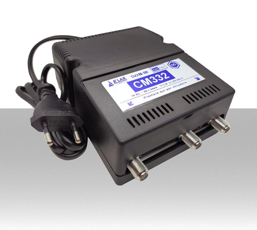 Centralino antenna TV da interno 2 ingressi BIII-UHF 34dB serie Elar CM332