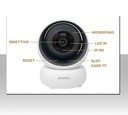 Telecamera IP WiFi motorizzata da interno in alta definizione 1080p con audio integrato compatibile con Alexa e Google Assistant controllo da remoto modello heycamPlus