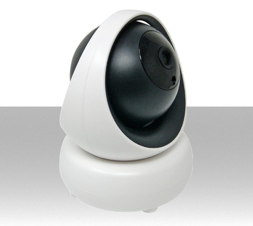Telecamera IP WiFi motorizzata da interno in alta definizione 1080p con audio integrato compatibile con Alexa e Google Assistant controllo da remoto modello heycamPlus