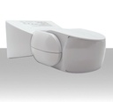 Sensore di movimento per luci esterne IP65 orientabile rilevamento 180° distanza 12 metri SE918AN