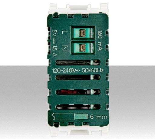 Presa USB alimentazione 5V 1,5A bianco Vimar 14292