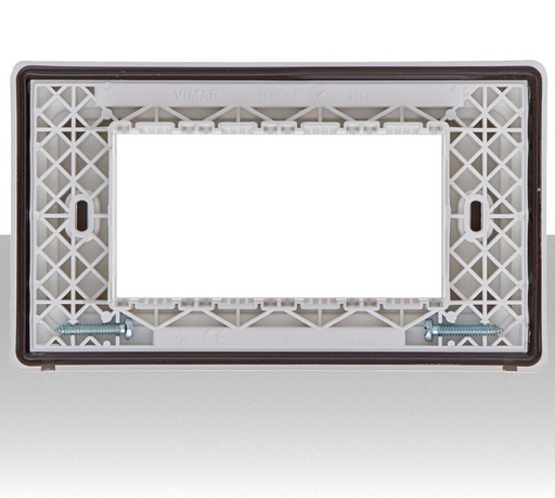 Coperchio stagno per 4 moduli vimar bianco IP55 per scatole da incasso Plana 14944.01