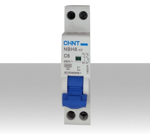 Interruttore magnetotermico 6A compatto 1 modulo CHINT