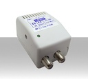 Amplificatore di linea antenna tv 22dB regolabile da interno autoalimentato larga banda 