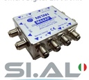 Multiswitch 4 uscite legacy attivo con 4 ingressi e 4 passanti per distribuzione in cascata  MITAN M44AP